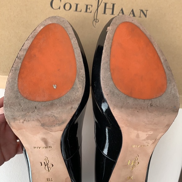 Authentic Cole Haan Patent Heels Nike Air US7 - Picture 4 of 5